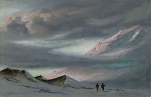 Painting Gallery: Mount Erebus, 2 April 1911. 6pm
