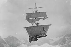 British Antarctic Expedition 1907-09 (Nimrod) Collection: Nimrod held up in the ice