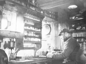 Scottish National Antarctic Expedition 1902-04 Collection: The piper bird-skinning in the Laboratory