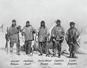 British Antarctic Expedition 1910-13 (Terra Nova) Gallery: The Polar Party at the South Pole