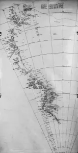 British Antarctic Expedition 1910-13 (Terra Nova) Gallery: Relief drawing of Scotts route to the Sout Pole