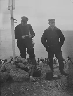 Antarctic Relief Expeditions 1902-04 Gallery: Road post at Cape Crozier