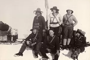 British National Antarctic Expedition 1901-04 (Discovery) Gallery: Royds Barrier sledge party