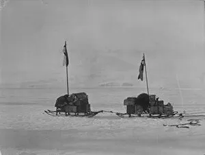 Antarctic Relief Expeditions 1902-04 Gallery: Two sledges