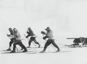 : Sledging party on march
