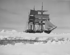 British Antarctic Expedition 1910-13 (Terra Nova) Prints: The Terra Nova held up in the pack ice. December 13th 1910