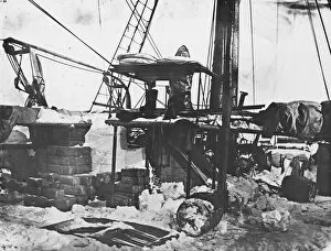 British Arctic Expedition 1875-76 Collection: Upper deck of the ship Alert