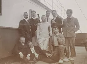 British Antarctic Expedition 1907-09 (Nimrod) Gallery: Wild, Knowton, Adams, Marshall, Sears, Marston, Roberts, Priestley, Joyce, SS Runic