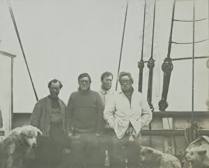 British Antarctic Expedition 1907-09 (Nimrod) Gallery: Wild, Shackleton, Marshall, Adams. Return of Southern Party after 126 days journey